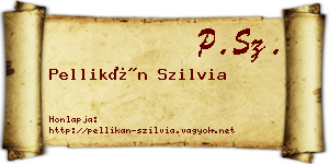 Pellikán Szilvia névjegykártya